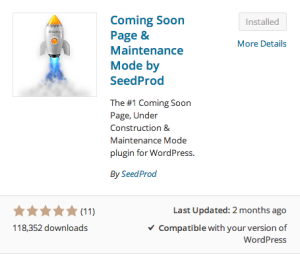 Coming Soon Plugin